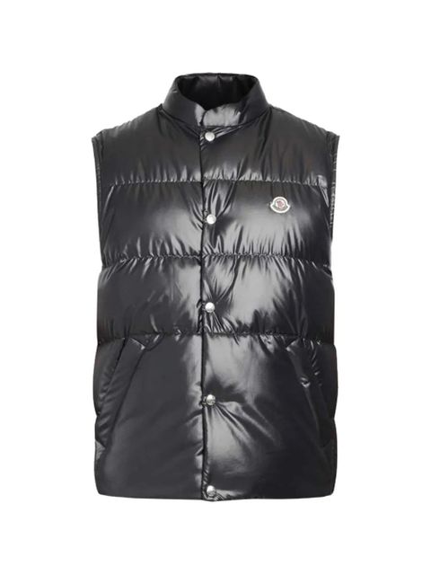 Moncler logo-applique quilted gilet - Black - zdjęcie produktu nr 1