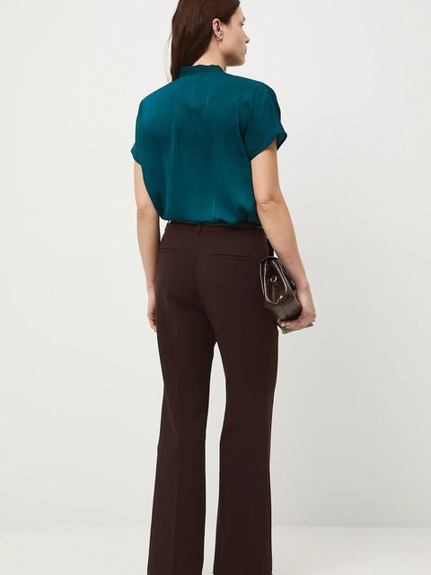 Medicine bluzka damska kolor zielony gładka