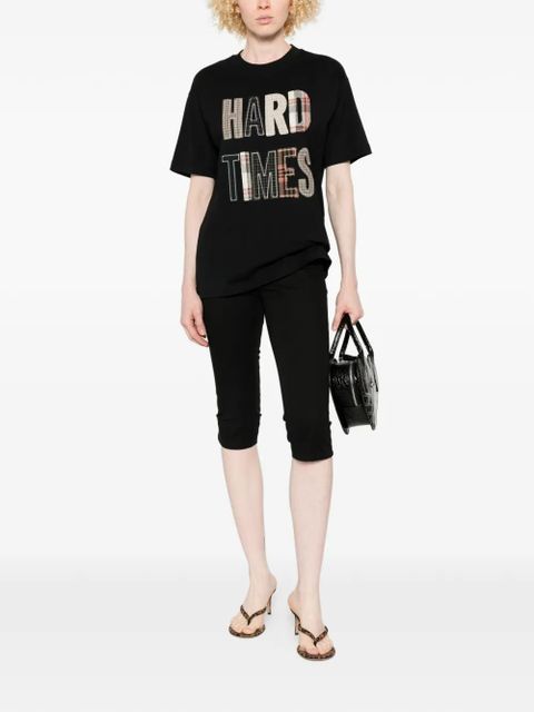 Moschino check-patchwork T-shirt - Black - zdjęcie produktu nr 2