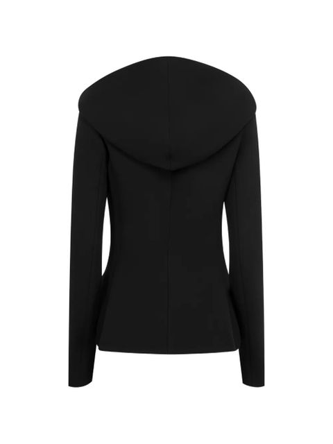 KHAITE hooded buttoned jacket - Black - zdjęcie produktu nr 2
