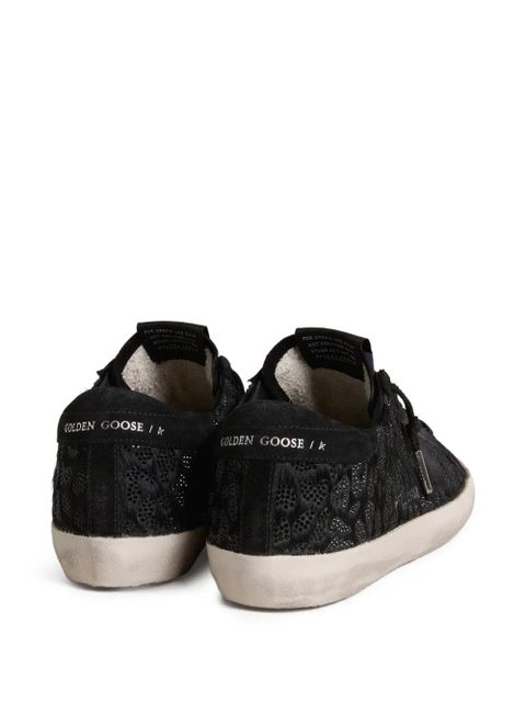 Golden Goose Super Star horsy upper crystal sneakers - Black