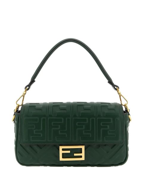 FENDI Baguette leather shoulder bag - Green - zdjęcie produktu nr 1