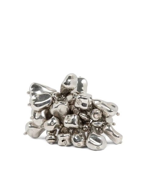 DRIES VAN NOTEN beaded ring - Silver - zdjęcie produktu nr 2