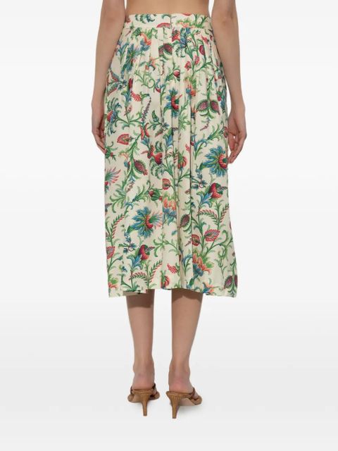 ETRO floral-pattern midi skirt - Neutrals