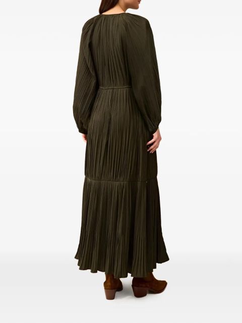 Marie Oliver Perrin pleated dress - Green