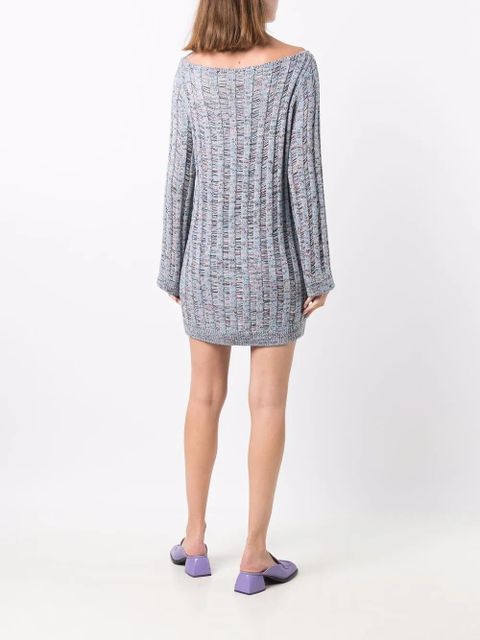 Missoni knitted mini dress - Blue