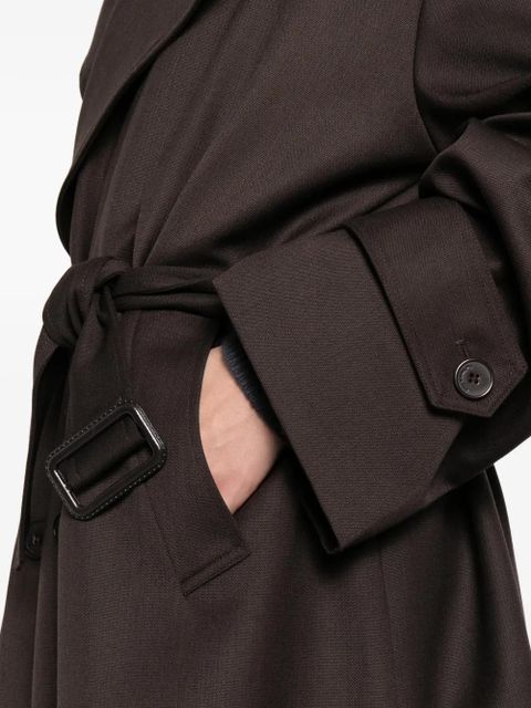 The Frankie Shop Dursley tailored belted trench coat - Brown