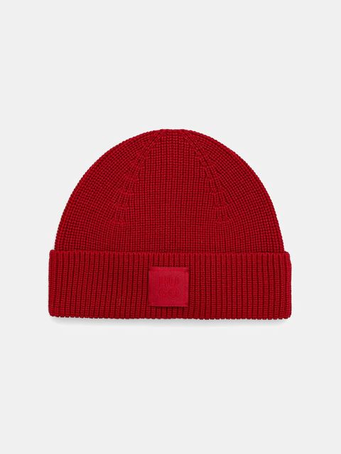 HUGO czapka z wełną kolor czerwony 50548413 - zdjęcie produktu nr 1