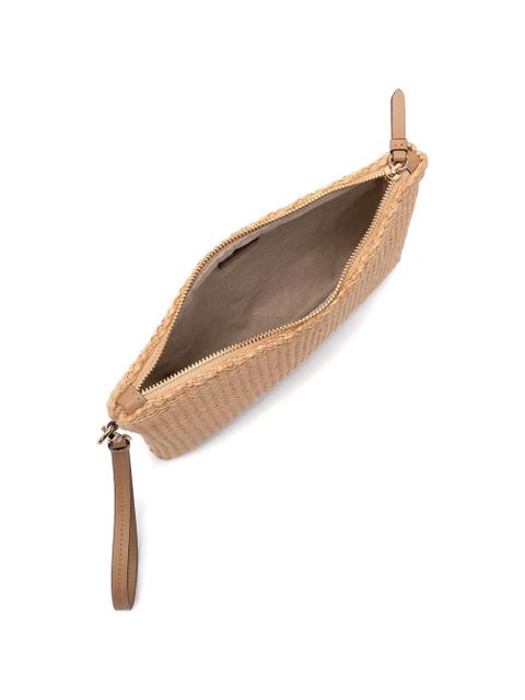 Jimmy Choo zipped flat pouch - Neutrals