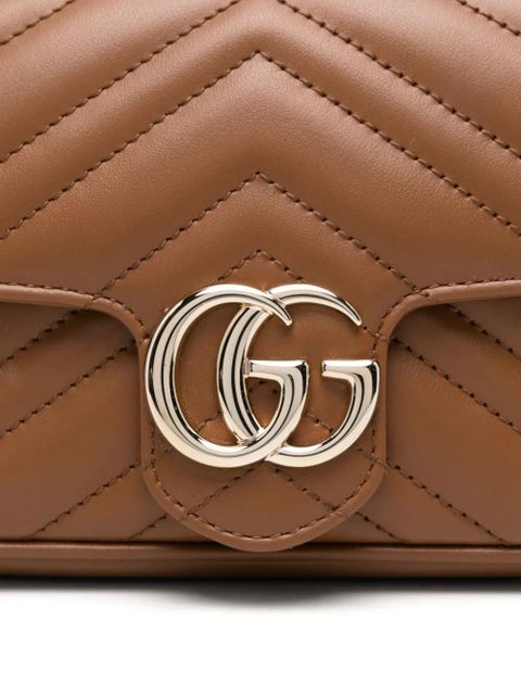 Gucci small GG Marmont clutch bag - Brown