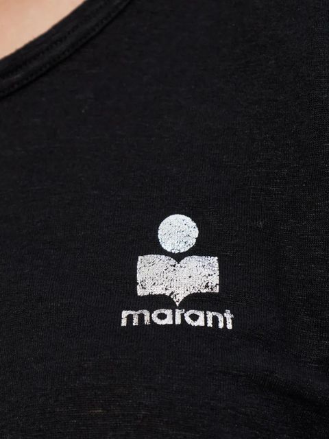 MARANT ÉTOILE logo-detail T-shirt - Black