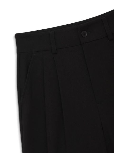 ANINE BING Carrie wide-leg twill pants - Black