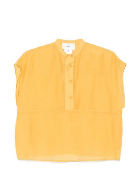 SOLOTRE buttoned blouse - Yellow - zdjęcie produktu nr 1