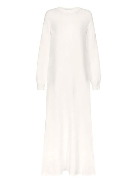 LouLou de Saison Lucy long-sleeve knitted maxi dress - White - zdjęcie produktu nr 1
