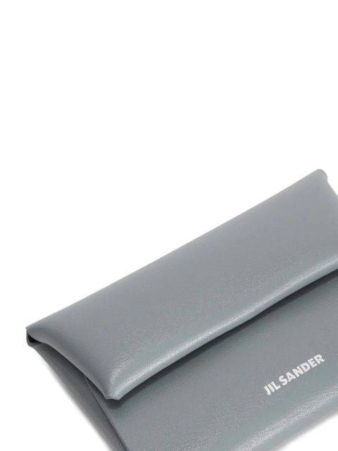 Jil Sander leather coin purse - Grey