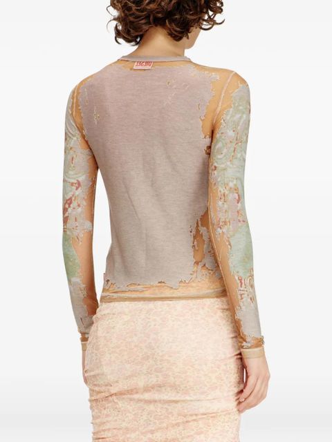 Diesel T-gabry button-fastening top - Neutrals