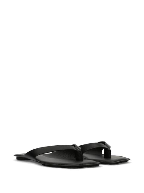 MM6 Maison Margiela anatomic leather flip flops - Black - zdjęcie produktu nr 2