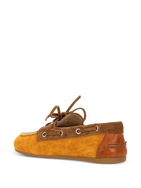 Miu Miu faded bow leather loafers - Neutrals