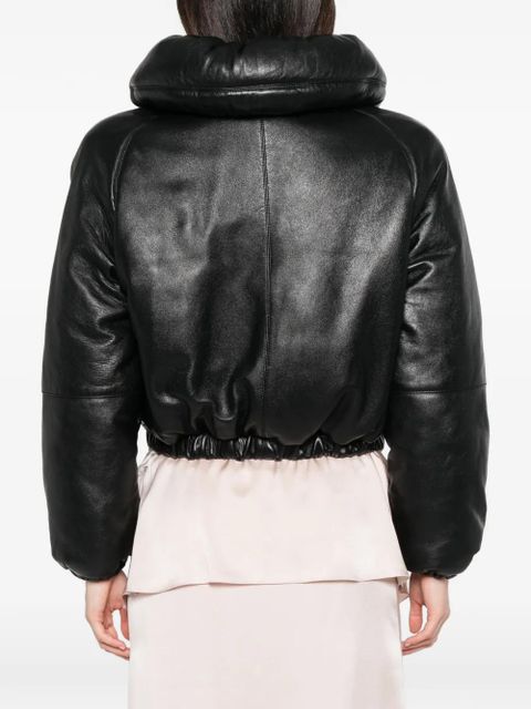 Chloé padded leather jacket - Black
