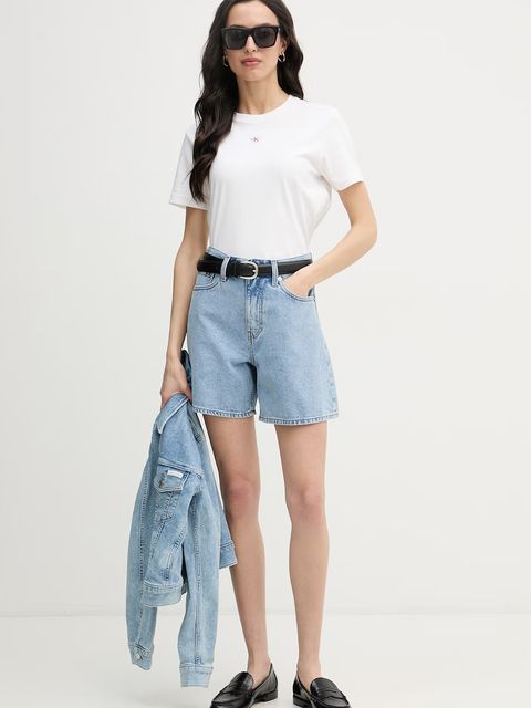 Calvin Klein Jeans T-shirt damski bawełniany - zdjęcie produktu nr 1