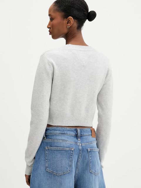 Tommy Jeans sweter damski kolor szary DW0DW21690