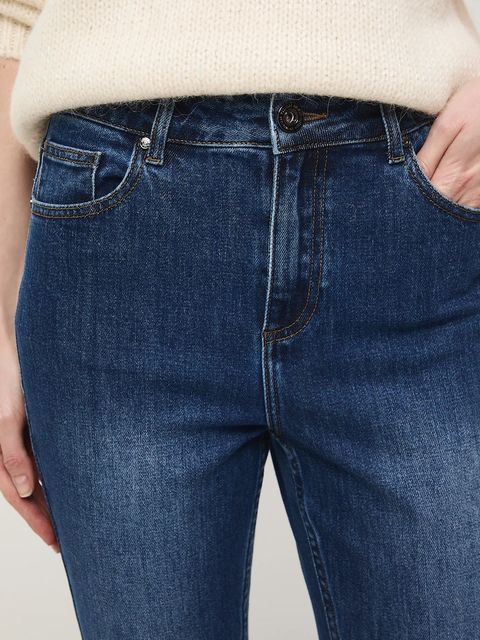 Medicine jeansy damskie kolor granatowy
