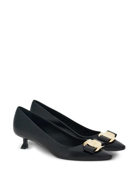 Ferragamo New Vara 40mm leather pumps - Black