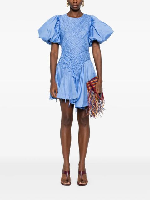 Aje Wisteria puff-sleeve mini dress - Blue