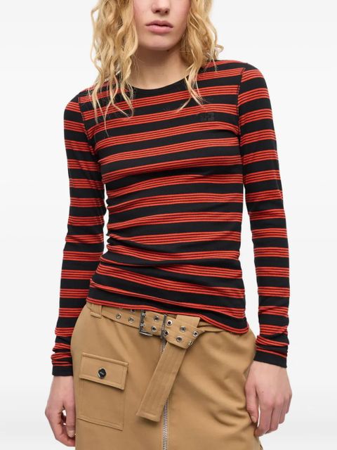 GANNI striped T-shirt - Orange - zdjęcie produktu nr 2