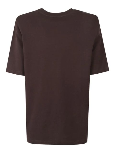 The Frankie Shop padded shoulder carrington T-shirt - Brown - zdjęcie produktu nr 2