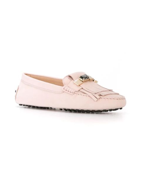 Tod's 'Gommini' fringed loafers - Pink