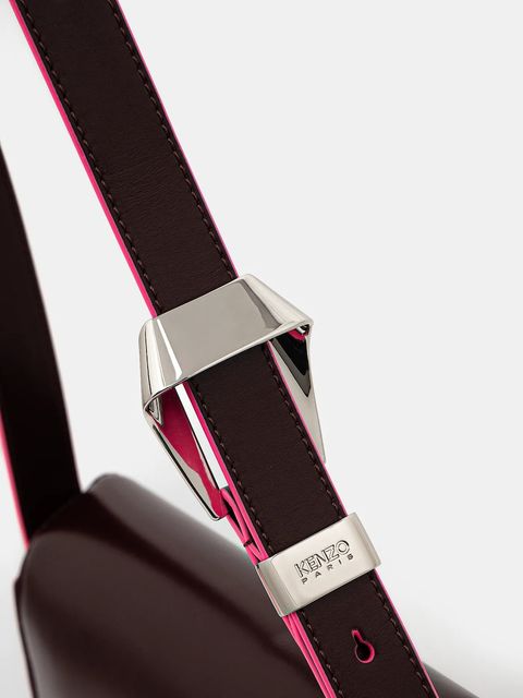 Kenzo torebka skórzana kolor bordowy FF52SA318L3B.24