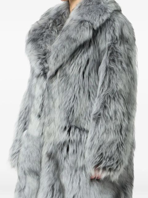 Blumarine long fur coat - Grey