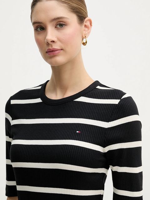 Tommy Hilfiger t-shirt damski kolor czarny WW0WW47308