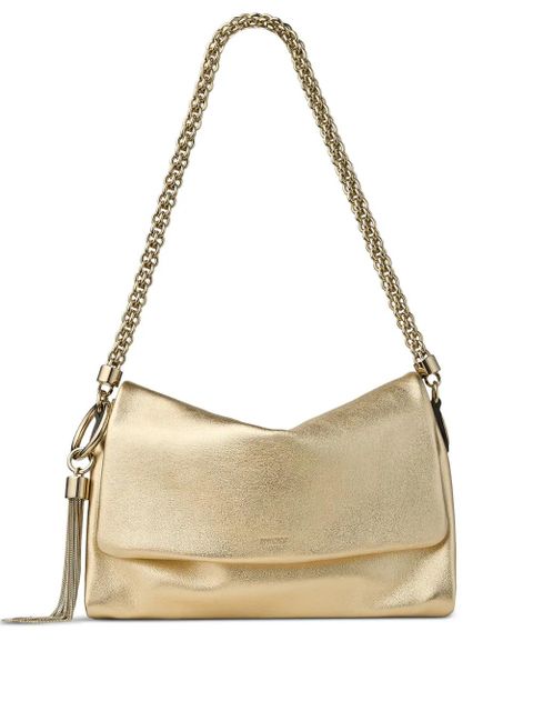 Jimmy Choo Callie Flap tassel chain shoulder bag - Gold - zdjęcie produktu nr 1