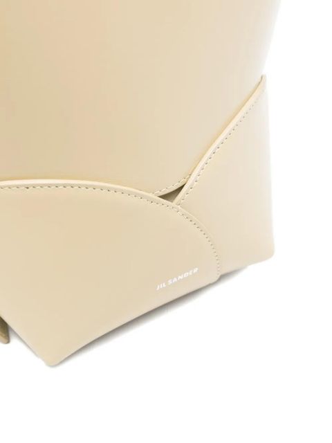 Jil Sander small drawstring bucket bag - Neutrals