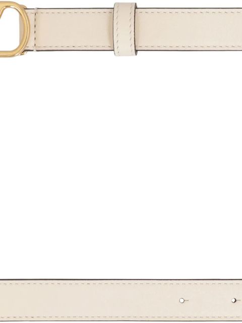 Valentino Garavani VLogo Signature leather belt - Neutrals