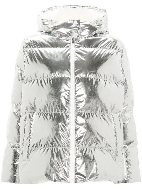 Yves Salomon hooded puffer jacket - Silver - zdjęcie produktu nr 1