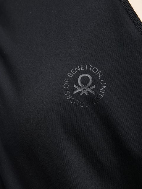United Colors of Benetton bluza damska kolor czarny gładka 330X3M07O