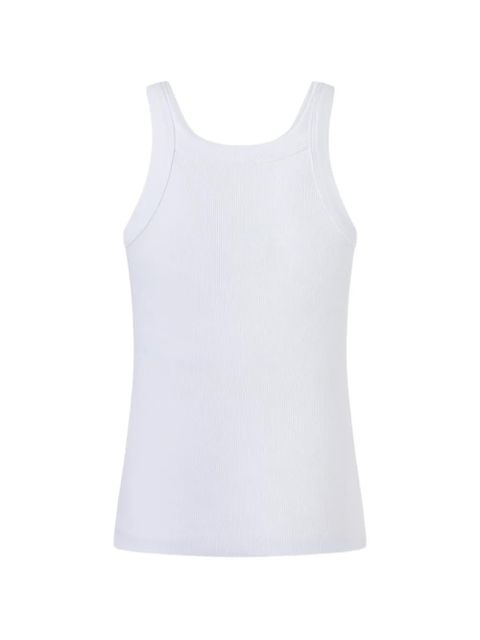 PINKO ribbed sleveeless top - White - zdjęcie produktu nr 2