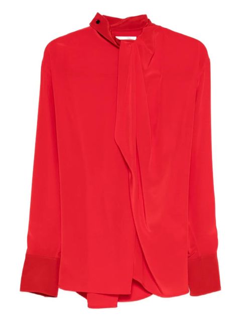 Victoria Beckham tie-neck blouse - Red - zdjęcie produktu nr 1