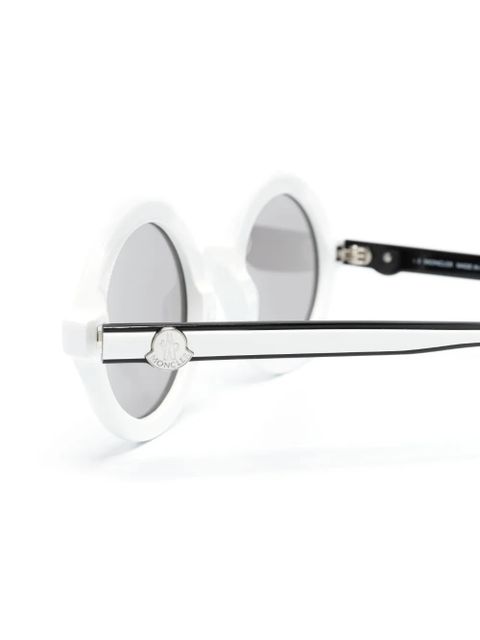 Moncler Eyewear Orbit round-frame sunglasses - White