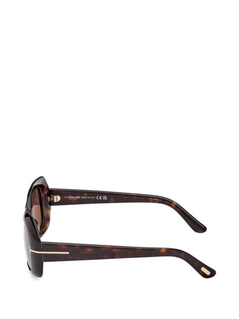 TOM FORD Eyewear rectangle-frame sunglasses - Brown