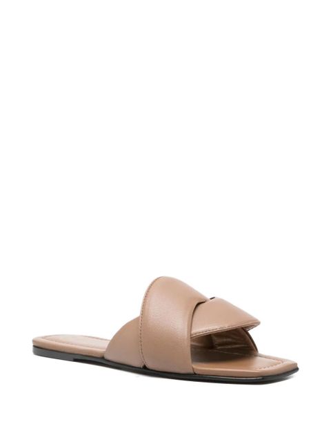 ATP Atelier crossover-strap leather sandals - Brown