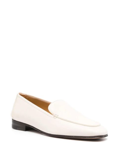 The Row Adam leather loafers - Neutrals