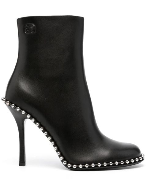 Alexander Wang 110mm stud-embellished leather ankle boots - Black - zdjęcie produktu nr 1