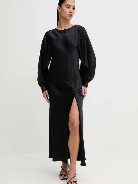 HUGO sukienka kolor czarny maxi prosta 50552970 - zdjęcie produktu nr 1