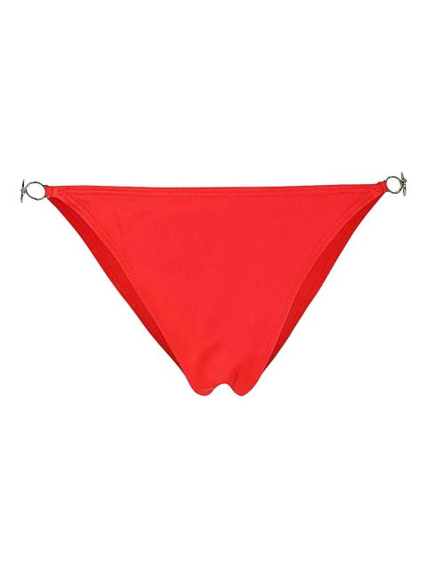 Diesel logo-plaque side-ring bikini bottom - Red - zdjęcie produktu nr 1