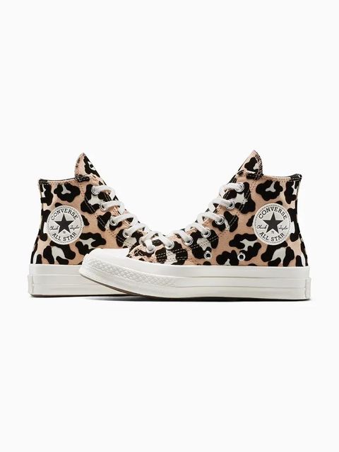 Converse trampki Chuck 70 Leopard kolor beżowy A14945C