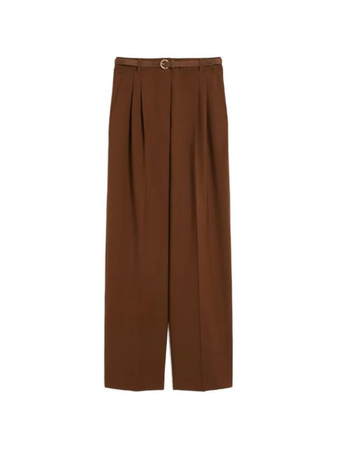 Max Mara belted trousers - Brown - zdjęcie produktu nr 1